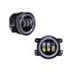 JEEP 4 INCH WHITE ANGEL EYE HALO CONNECTS TO RUNNING LIGHTS 3-LED FOG LIGHT SET (HE-JWBFL02 )